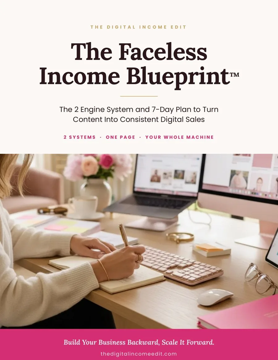 The Faceless Income Blueprint cover