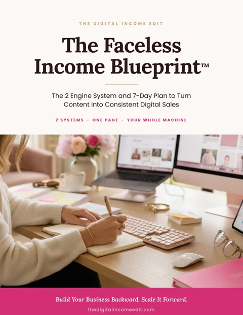 The Faceless Income Blueprint cover