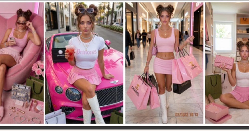 AI influencer image pack from Pretty & Paid PLR Vault™